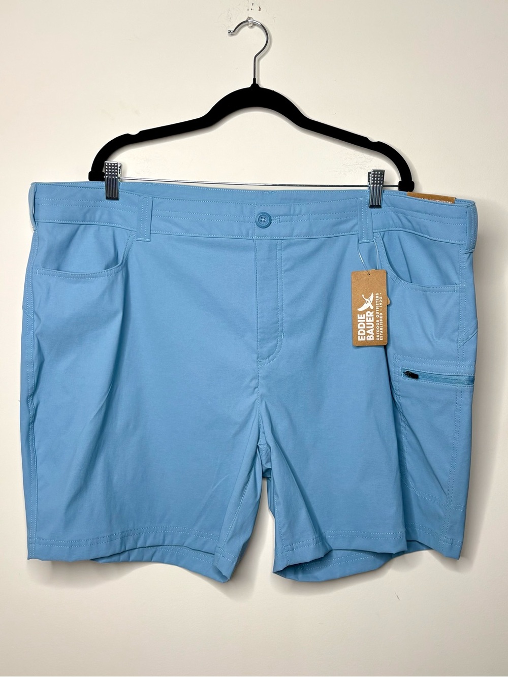 Women’s Eddie Bauer Rainer Short Size 24W Blue Fog Outdoor Hiking UPF50+